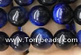 CTE2037 15.5 inches 8mm round blue tiger eye beads wholesale