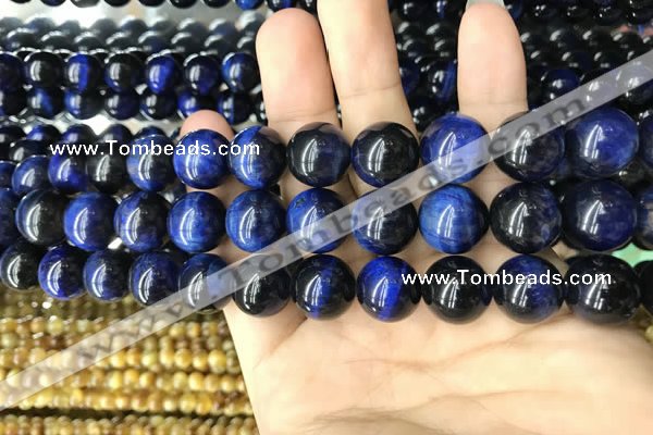 CTE2040 15.5 inches 14mm round blue tiger eye beads wholesale