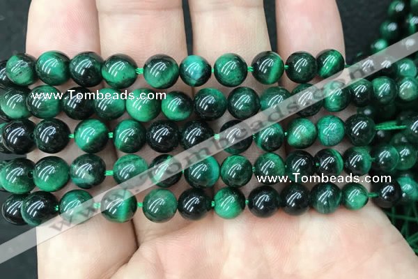 CTE2052 15.5 inches 8mm round green tiger eye beads wholesale