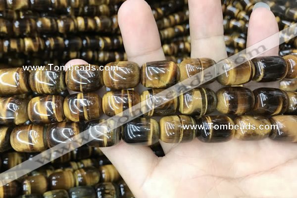 CTE2060 15.5 inches 12*16mm drum yellow tiger eye gemstone beads