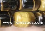 CTE2061 15.5 inches 13*18mm drum yellow tiger eye gemstone beads