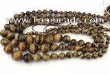 CTE2078 15.5 inches 6mm - 16mm round yellow tiger eye graduated beads