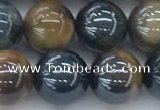 CTE2087 15.5 inches 10mm round AB-color blue & yellow tiger eye beads