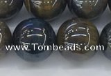 CTE2090 15.5 inches 16mm round AB-color blue & yellow tiger eye beads