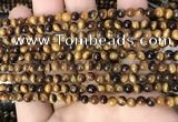 CTE2145 15.5 inches 4mm round yellow tiger eye beads wholesale