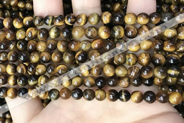 CTE2147 15.5 inches 6mm round yellow tiger eye beads wholesale