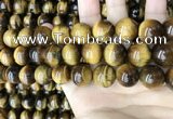 CTE2153 15.5 inches 18mm round yellow tiger eye beads wholesale