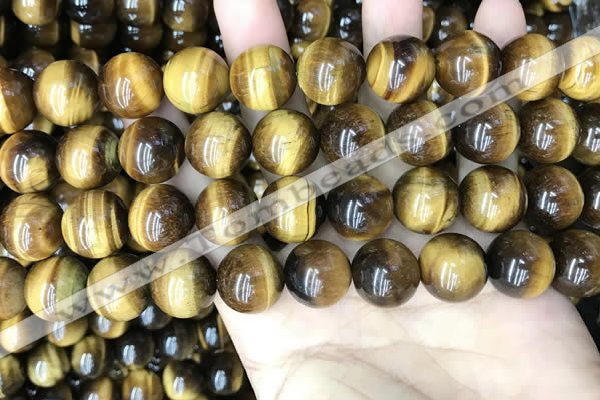 CTE2162 15.5 inches 14mm round yellow tiger eye gemstone beads