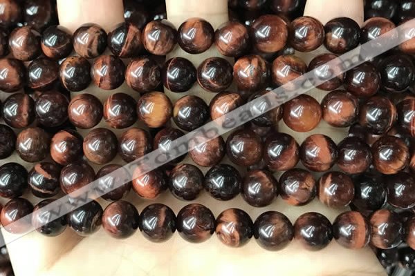 CTE2182 15.5 inches 8mm round red tiger eye gemstone beads