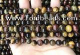 CTE2191 15.5 inches 6mm round mixed tiger eye beads wholesale