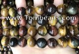 CTE2197 15.5 inches 18mm round mixed tiger eye beads wholesale