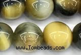 CTE2365 15 inches 10mm round golden & blue tiger eye beads