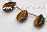 CTE24 teardrop 10*14mm yellow tiger eye beads Wholesale