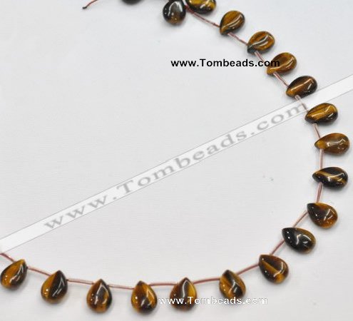 CTE24 teardrop 10*14mm yellow tiger eye beads Wholesale