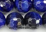 CTE2401 15 inches 10mm facted round blue tiger eye beads