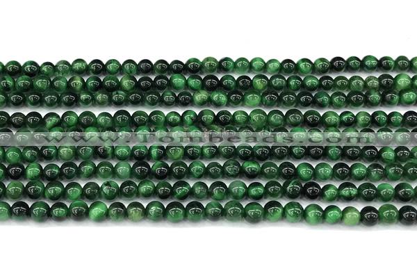 CTE2403 15 inches 4mm round green tiger eye beads