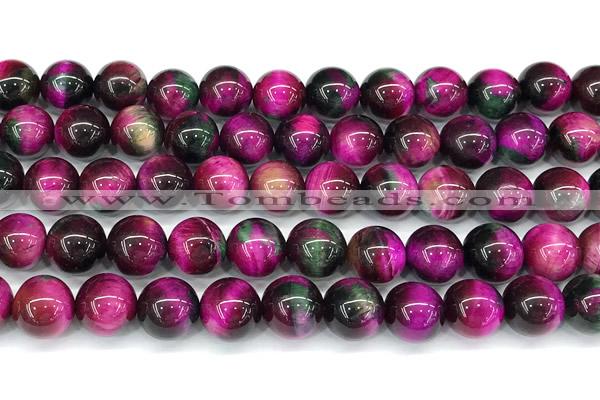 CTE2435 15 inches 10mm round mixed tiger eye beads