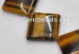 CTE30 15.5 inches 20*20mm diamond yellow tiger eye beads wholesale