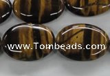 CTE303 15.5 inches 18*25mm oval yellow tiger eye gemstone beads