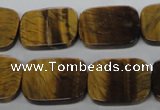 CTE310 15.5 inches 15*20mm rectangle yellow tiger eye gemstone beads