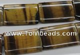 CTE312 15.5 inches 18*25mm flat tube yellow tiger eye gemstone beads