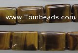 CTE314 15.5 inches 12*18mm rectangle yellow tiger eye gemstone beads