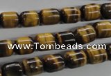 CTE328 15.5 inches 8*10mm drum yellow tiger eye gemstone beads