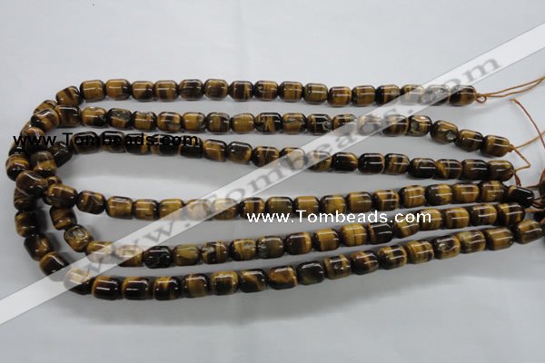 CTE328 15.5 inches 8*10mm drum yellow tiger eye gemstone beads