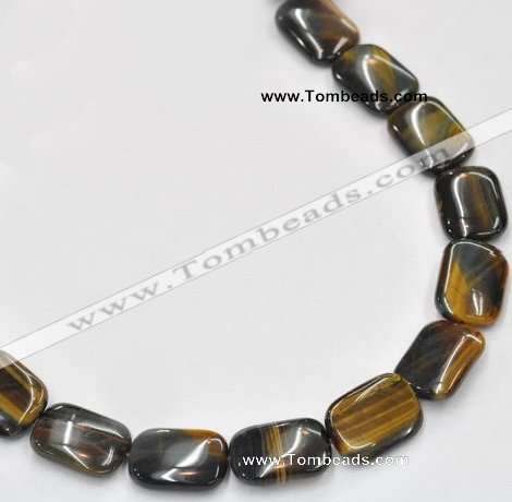 CTE39 15.5 inches 15*20mm rectangle blue tiger eye beads wholesale