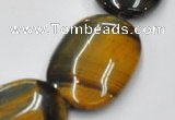 CTE40 15.5 inches 20*30mm oval blue tiger eye beads wholesale