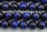 CTE416 15.5 inches 8mm round blue tiger eye beads wholesale