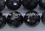 CTE448 15.5 inches 20mm faceted round blue tiger eye beads