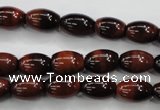 CTE51 15.5 inches 8*12mm rice red tiger eye gemstone beads