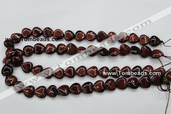 CTE52 15.5 inches 14*14mm heart red tiger eye gemstone beads