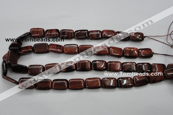 CTE55 15.5 inches 12*16mm rectangle red tiger eye gemstone beads
