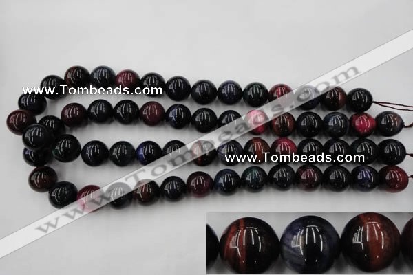 CTE595 15.5 inches 14mm round colorful tiger eye beads wholesale