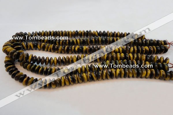 CTE602 15.5 inches 5*10mm rondelle yellow tiger eye beads wholesale