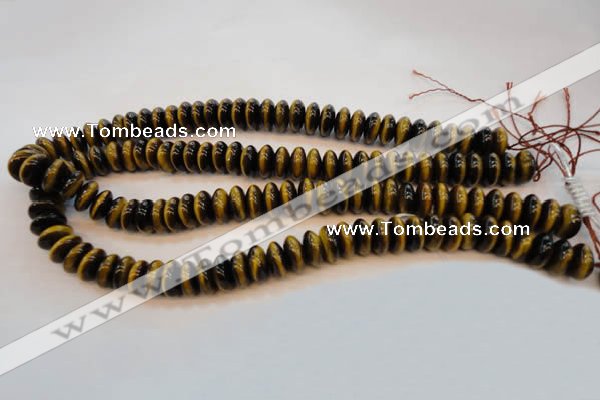 CTE603 15.5 inches 6*12mm rondelle yellow tiger eye beads wholesale