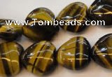 CTE630 15.5 inches 16*16mm heart yellow tiger eye beads wholesale