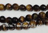 CTE752 15.5 inches 8mm faceted round yellow tiger eye beads wholesale