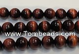 CTE84 15.5 inches 8mm round red tiger eye gemstone beads