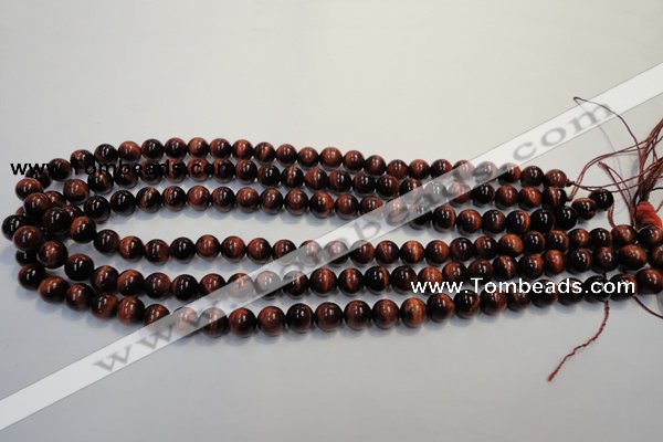 CTE84 15.5 inches 8mm round red tiger eye gemstone beads