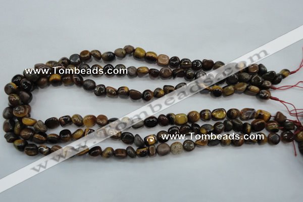 CTE96 15.5 inches 6*9mm nuggets yellow tiger eye beads wholesale