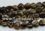 CTE97 15.5 inches 8*8mm heart yellow tiger eye beads wholesale