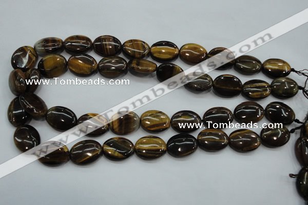 CTE98 15.5 inches 15*20mm oval yellow tiger eye beads wholesale