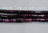 CTE986 15.5 inches 4*8mm tube dyed red tiger eye beads wholesale