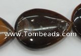 CTE99 15.5 inches 30*40mm flat teardrop yellow tiger eye beads wholesale