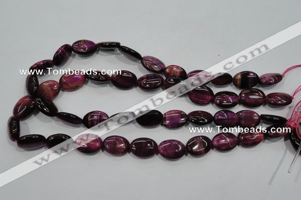 CTE993 15.5 inches 10*14mm oval dyed red tiger eye beads wholesale