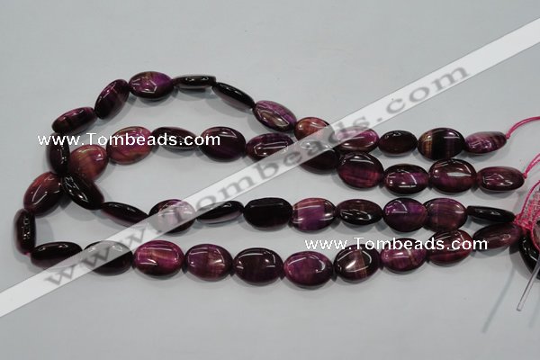 CTE995 15.5 inches 13*18mm oval dyed red tiger eye beads wholesale