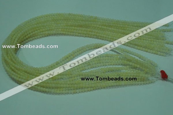 CTG05 15.5 inches 3mm round tiny yellow jade beads wholesale